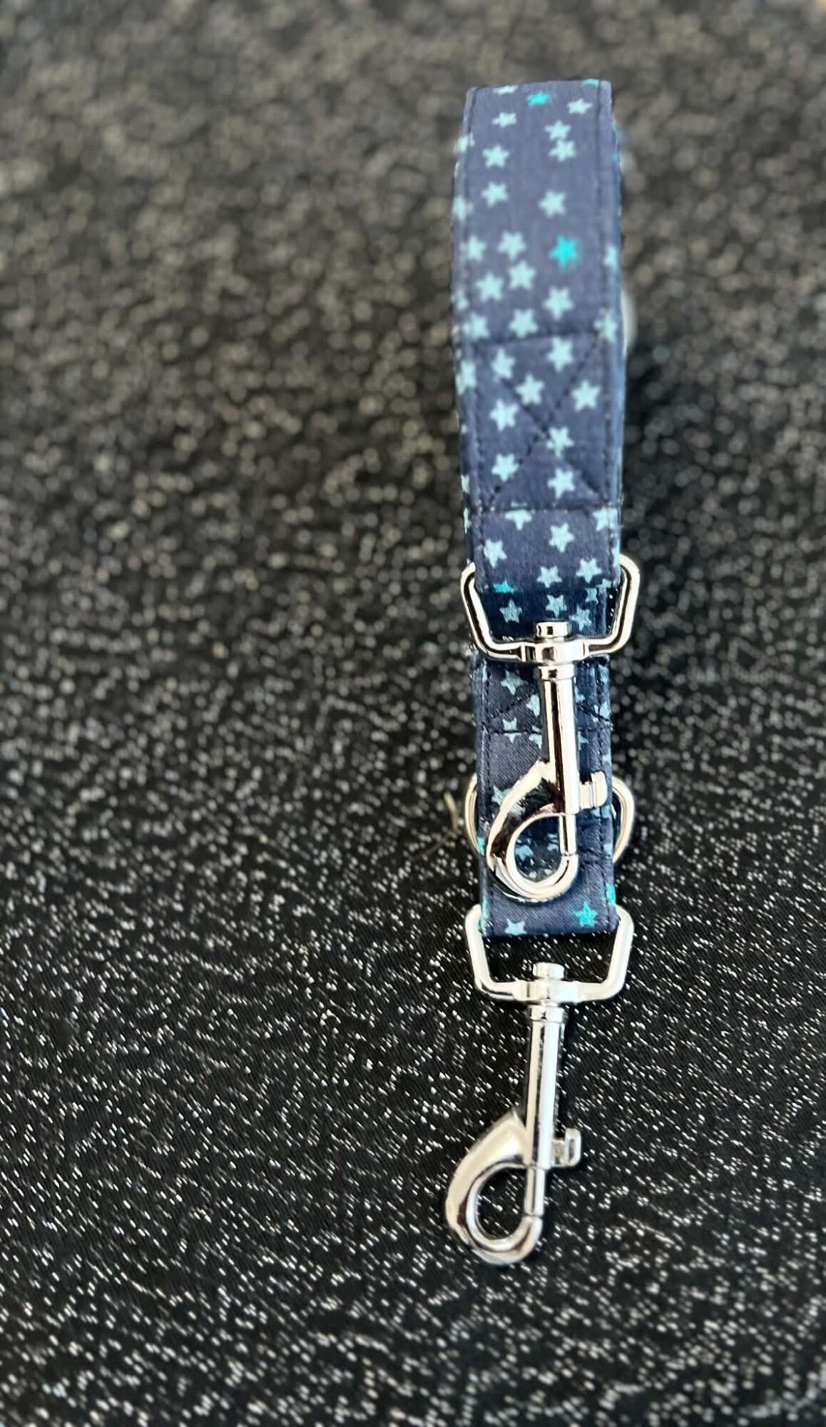 laisse 3 points bleu étoilé